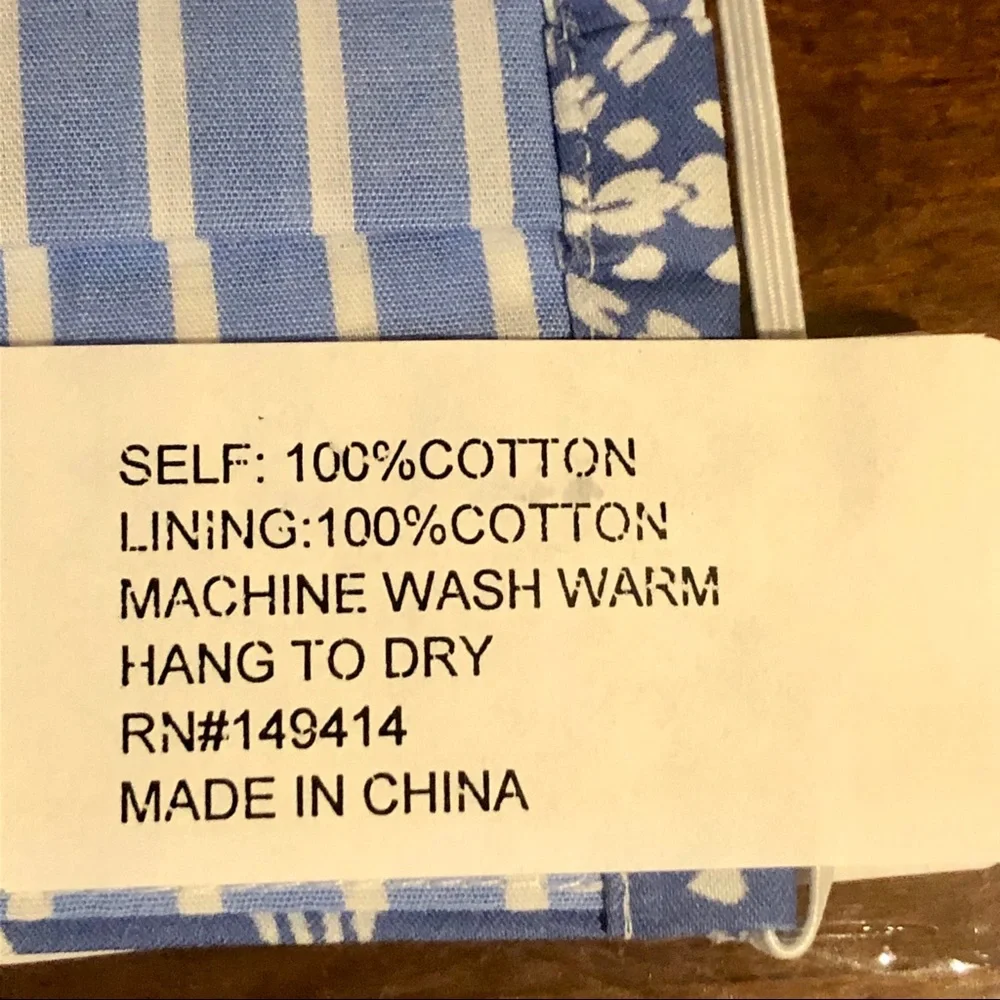 Johnny Was 100% Cotton Face Mask
